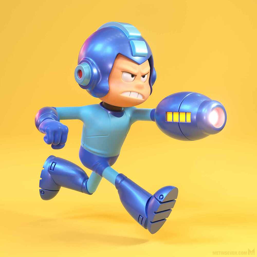 metin-seven_stylized-3d-illustrator-cartoon-character-designer_cute-megaman-snes-game