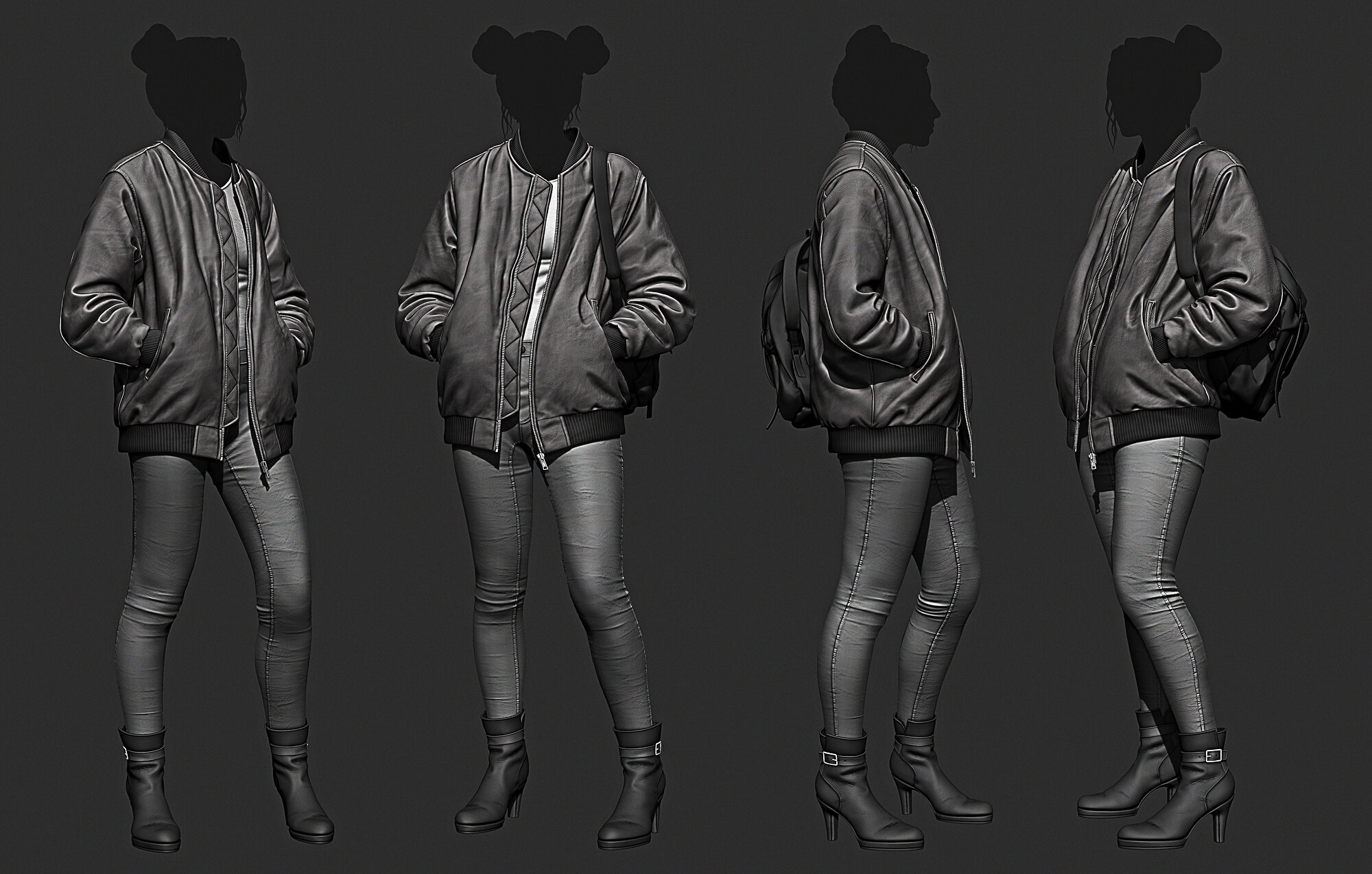Cloth Study (Female) - ZBrushCentral
