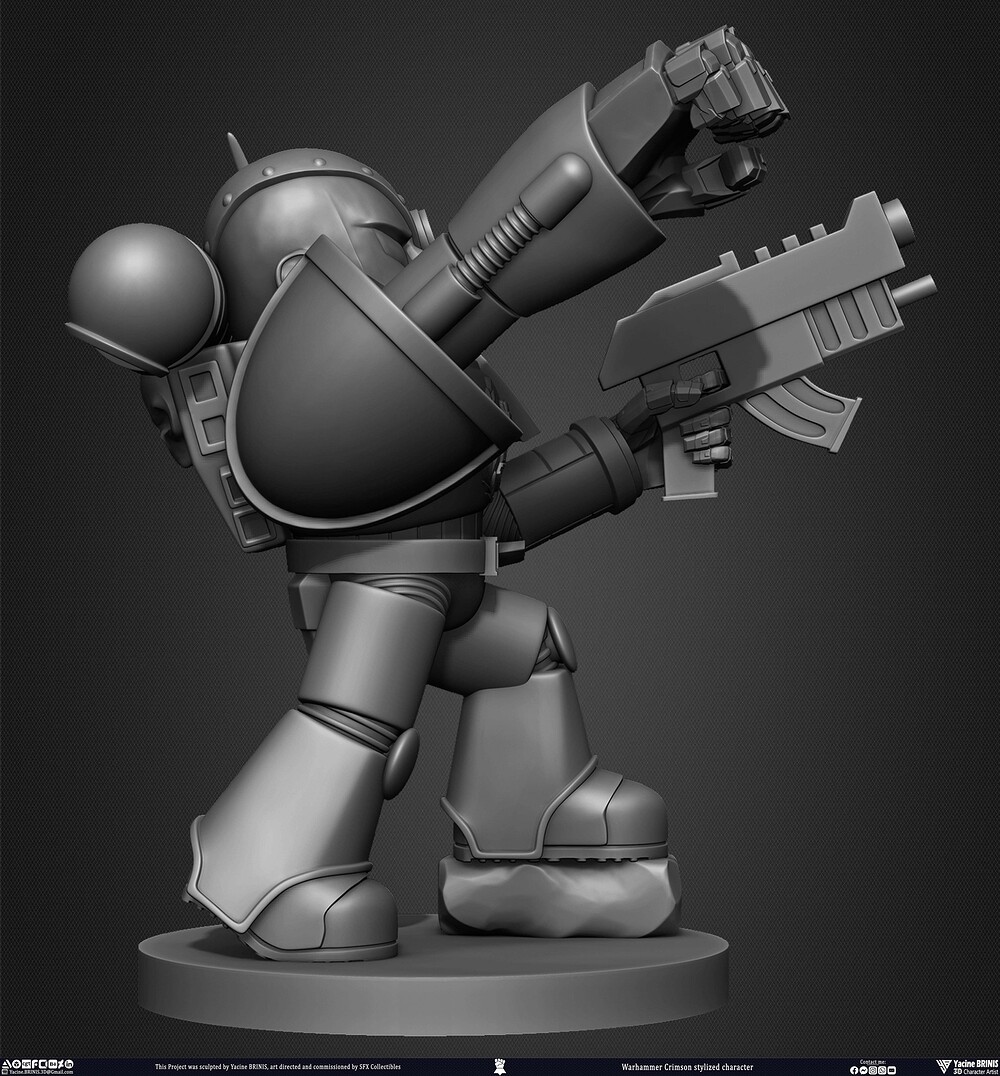 Warhammer Crimson 3D Model Sculpted by Yacine BRINIS 010