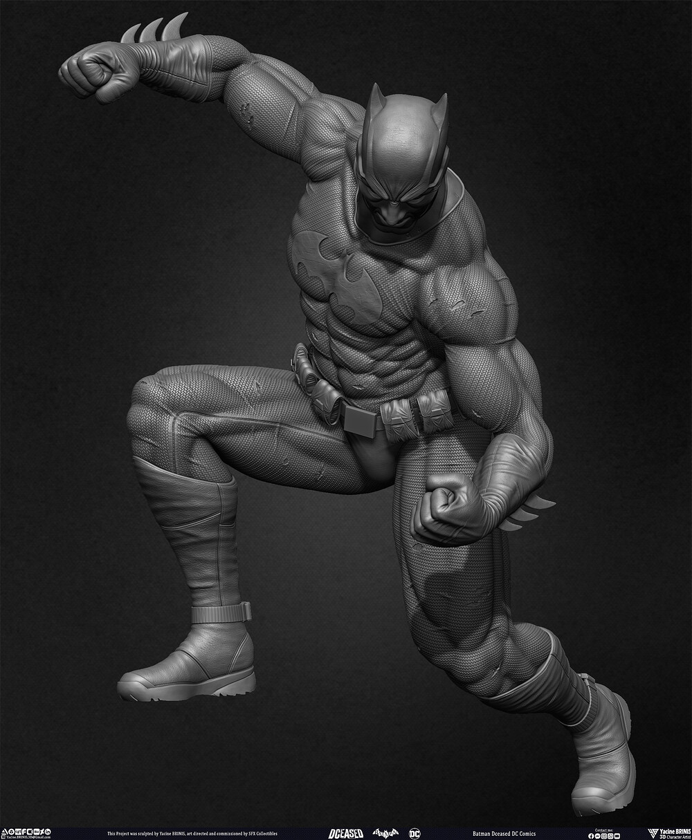 Batman Dceased DC Comics sculpted by Yacine BRINIS 037