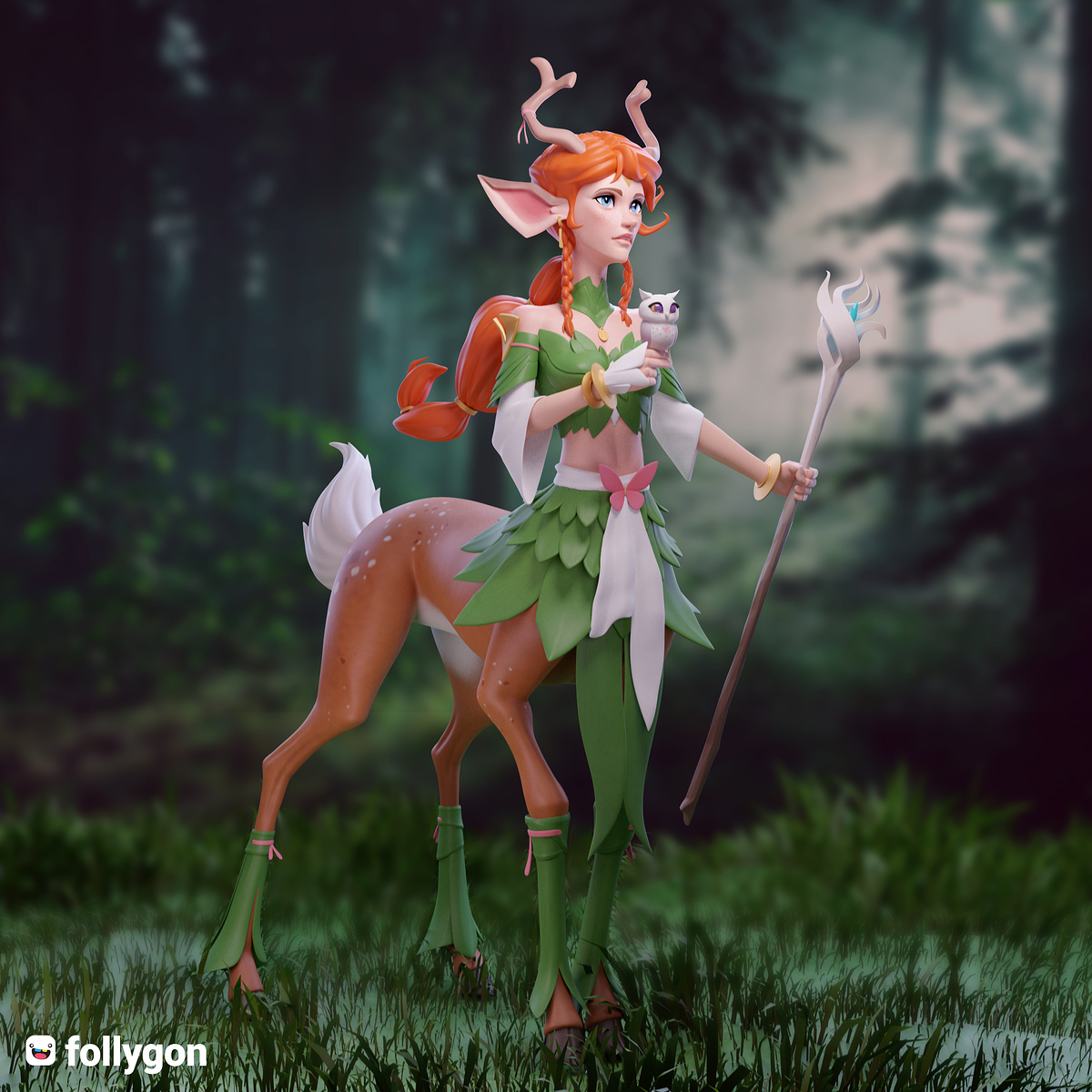 cervitaur render with background