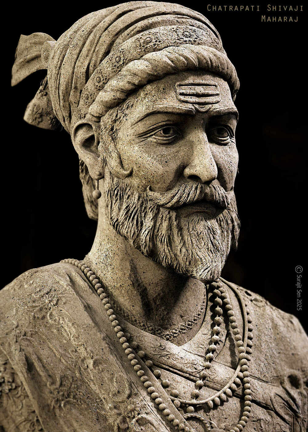 Chatrapati Shivaji Maharaj _Digital_Sculpture_SurajitSen_feb2025A
