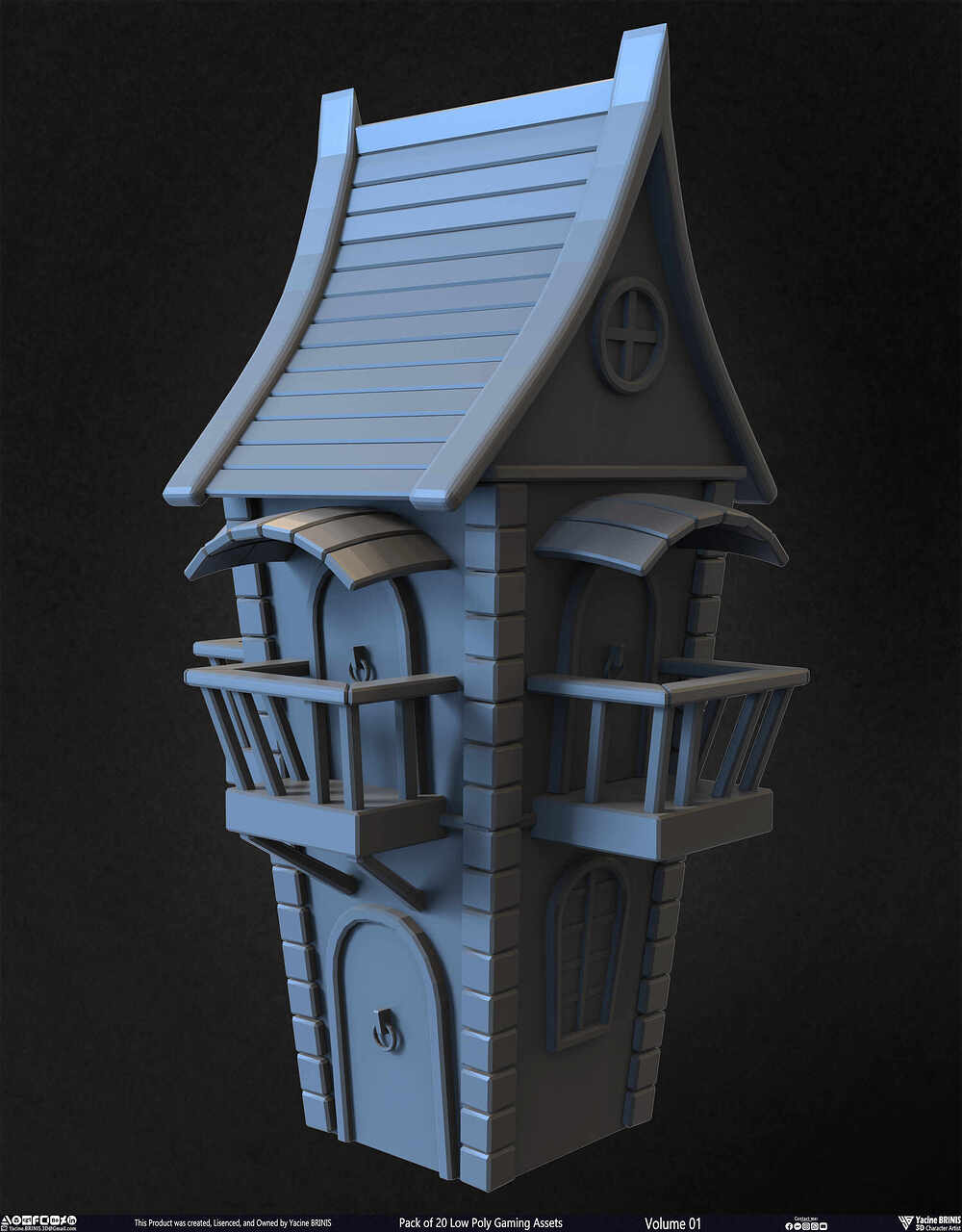 20 Low Poly Gaming Assets Volume 01 Sculpted By Yacine BRINIS Set 07