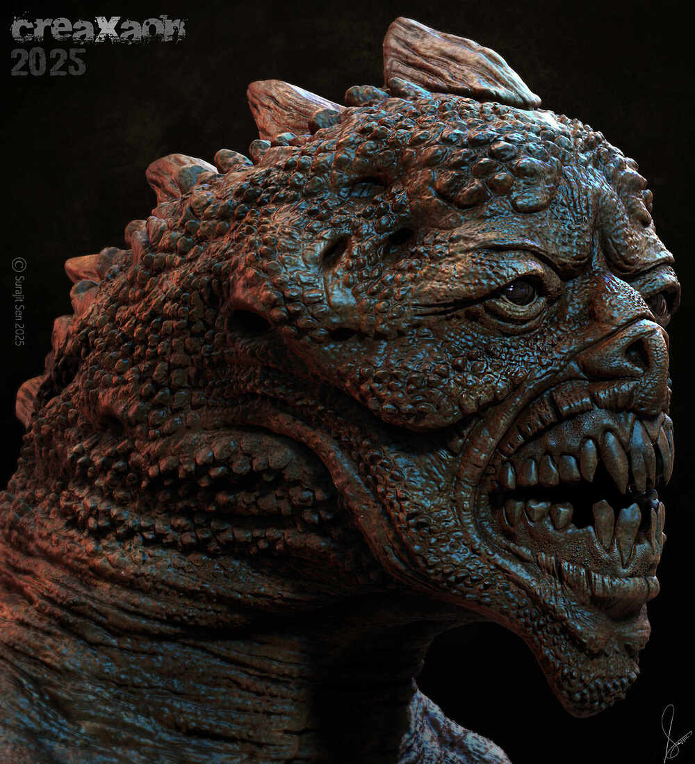 CreaXaon_Creature_Digital_Sculpture_SurajitSen_Nov2025A