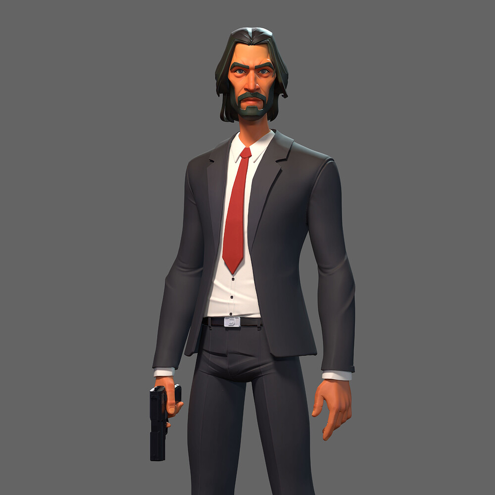 Stylized John Wick Character1