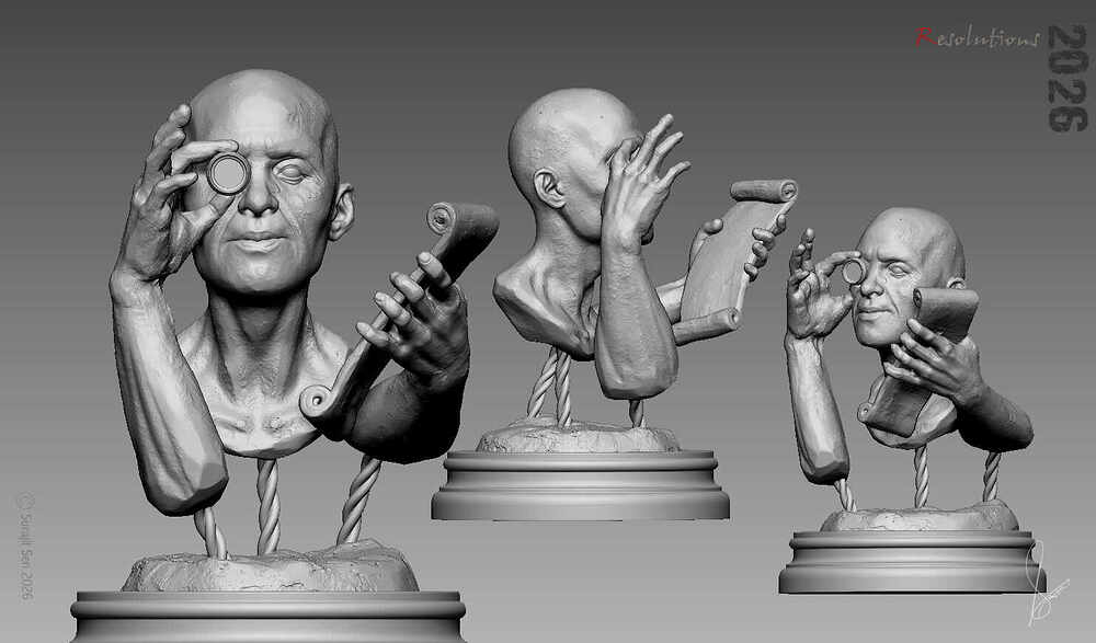 Resolution_Digital_SCulpture_SurajitSen_Jan2026_WIP