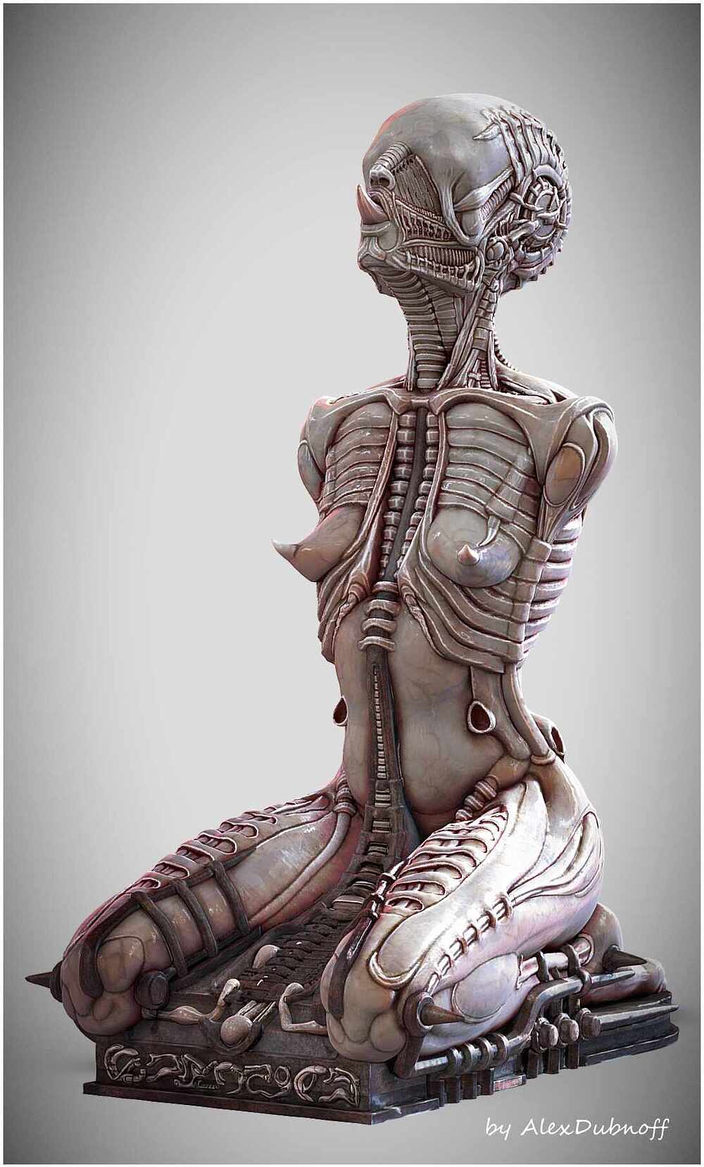 alien kneeling