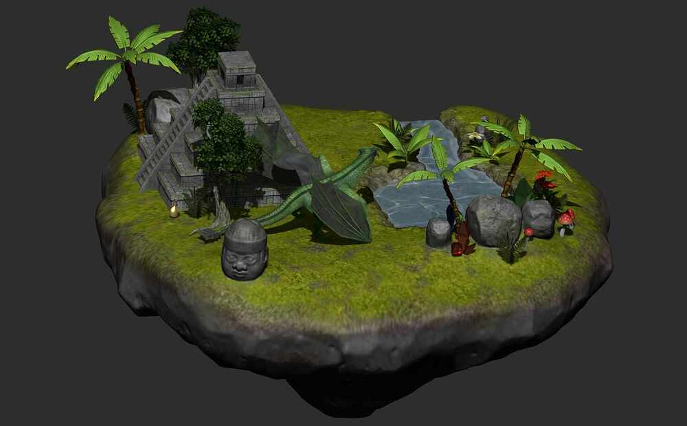 Maya_ruin_and_dragon_guardian2
