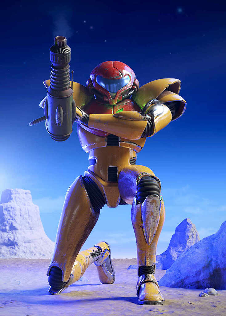 Metroid: Samus Power Suit - ZBrushCentral