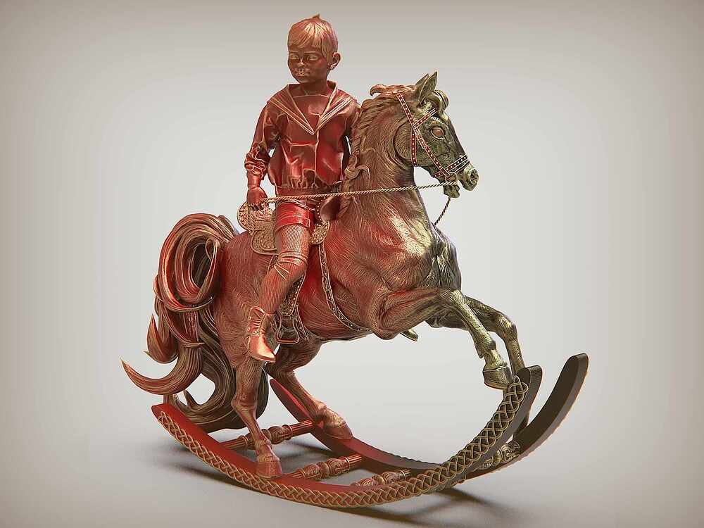 Rider-Boy by Darya Girina sculpting.228