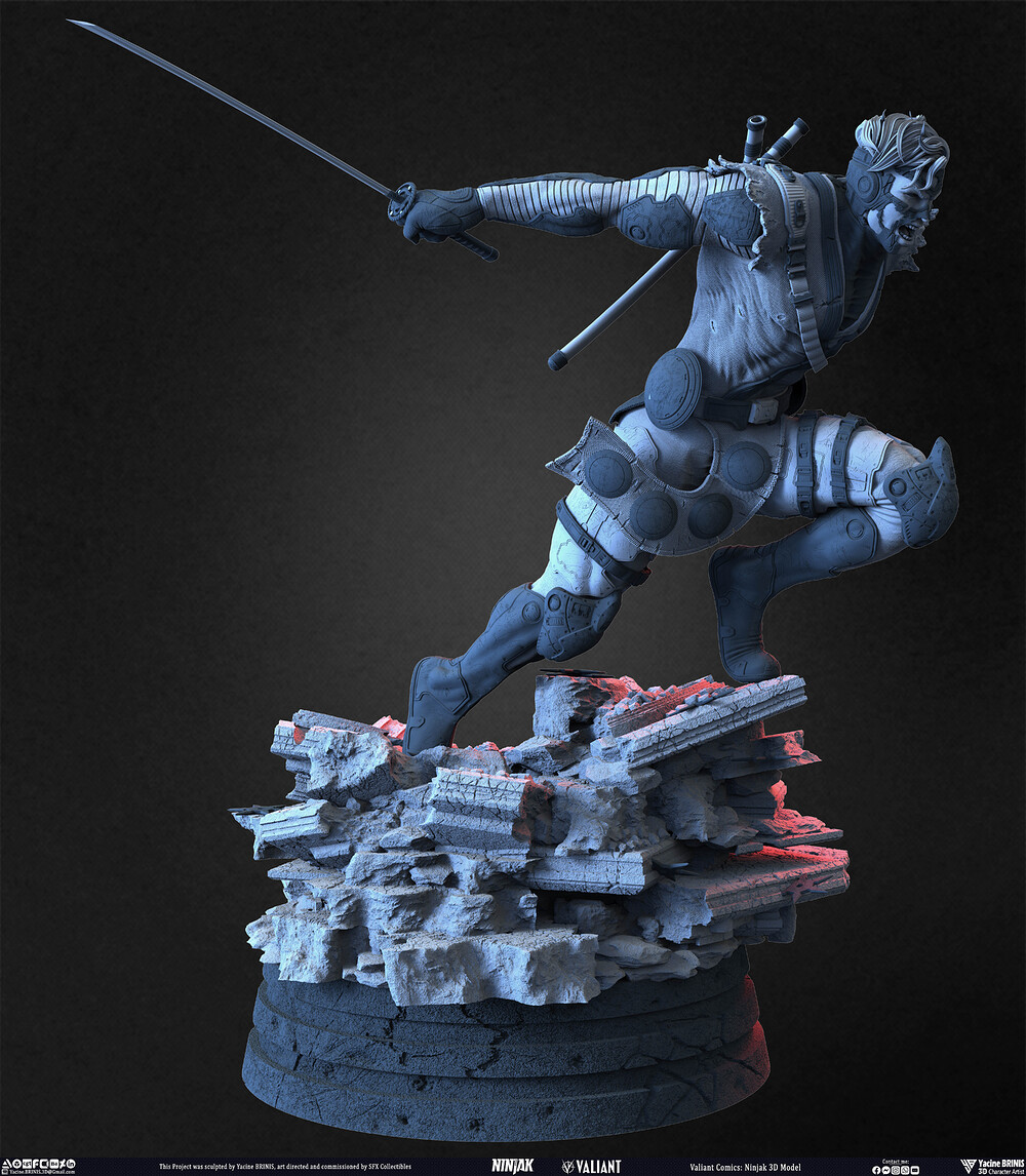 Ninjak Valiant Comics sculpted by Yacine BRINIS 023