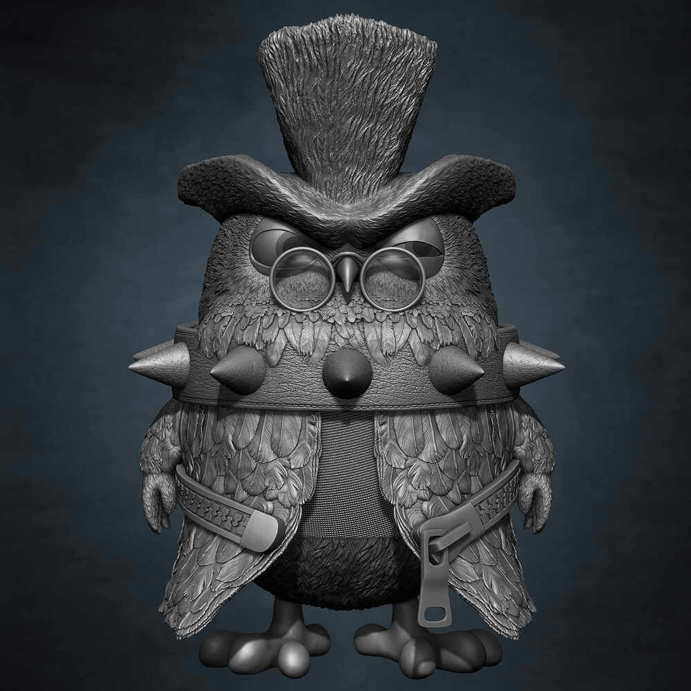 Owlpheus Angry Birds Evolution Rovio Entertainment sculpted by Yacine BRINIS 020