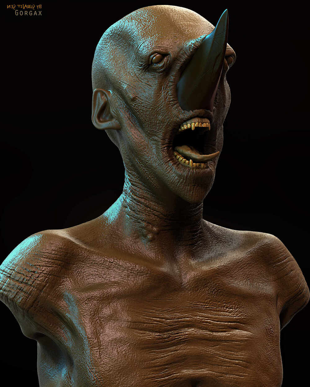 Gorgax_creature_Digital_SCulpture_SurajitSen_Nov2024_F