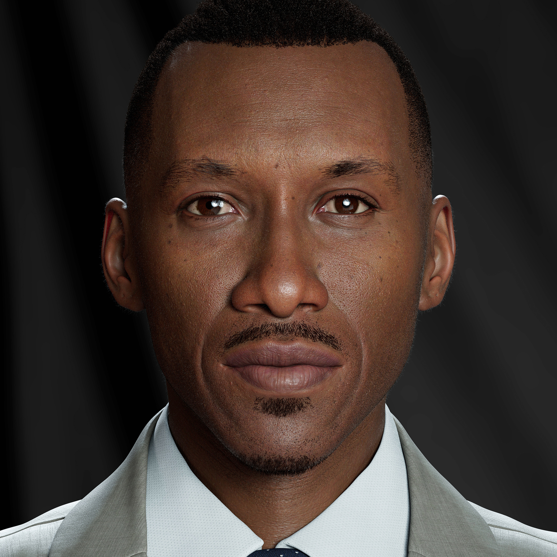 Mahershala Ali digital Portrait - ZBrushCentral