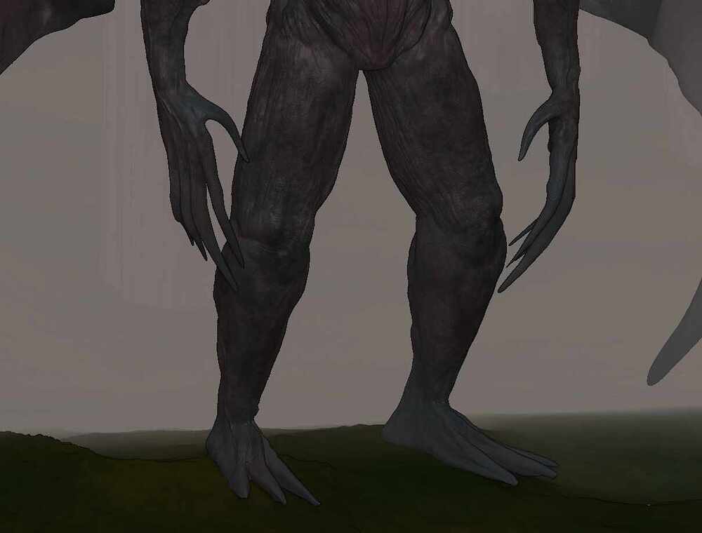 Vampire legs in fog