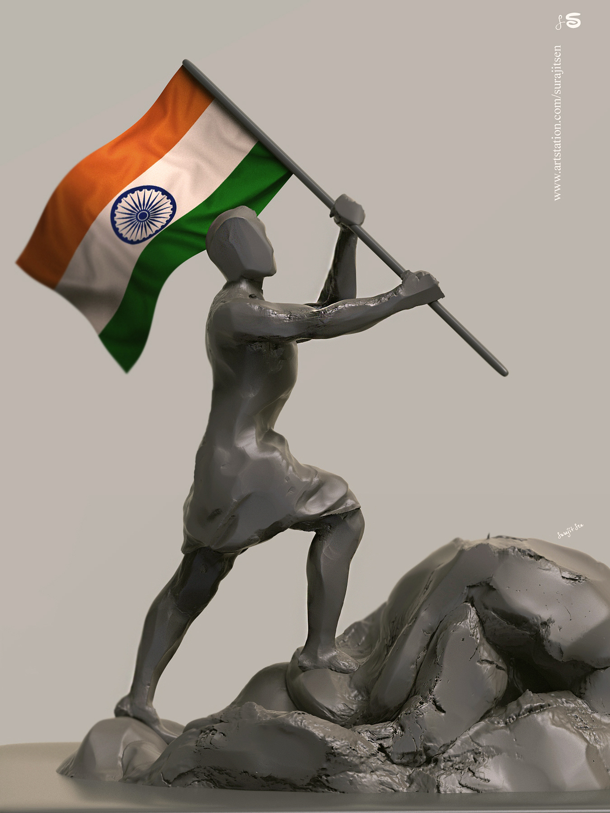 Tiranga_My_Pride_Digital_Sculpture_SurajitSen_Jul2019