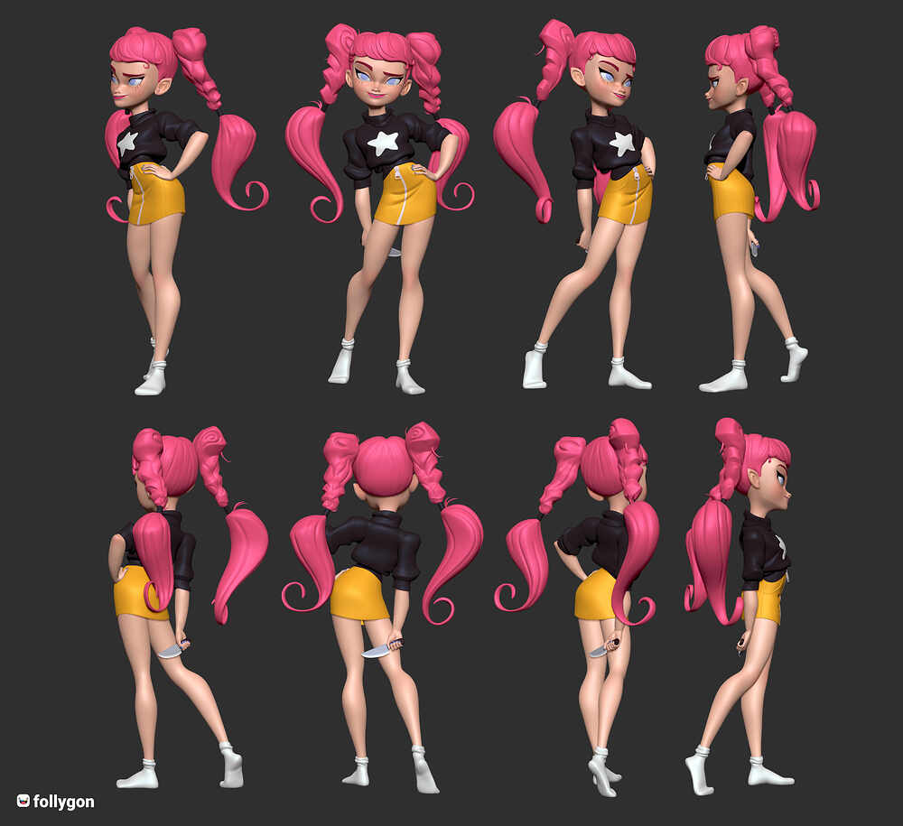 MAYA LIOR lineup zbrush