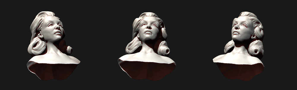 Portrait of Beth Sanchez_Beth Smith by Darya Girina sculpting_5