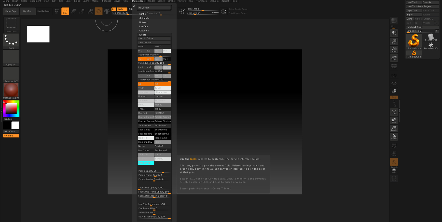 Zbrush 2020 Interface ZBrushCentral