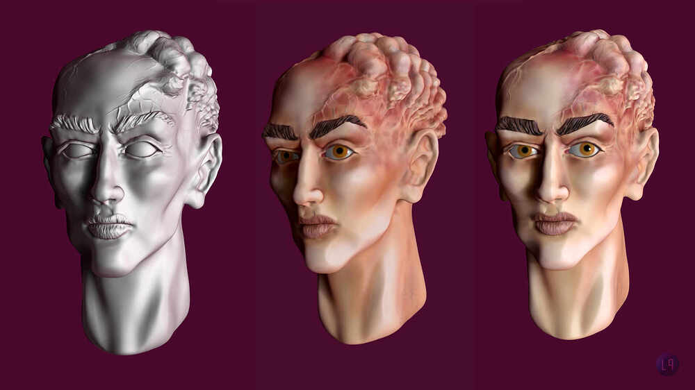 Doc Quiller 3D head 2