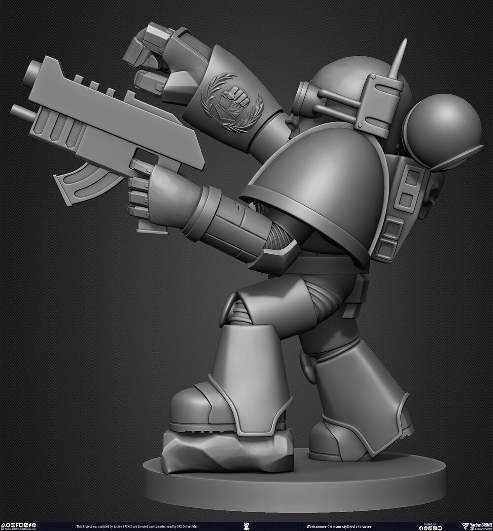 Warhammer Crimson 3D Model Sculpted by Yacine BRINIS 009