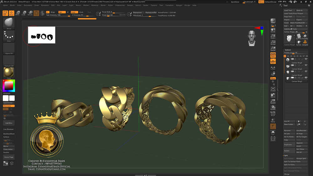 Cuban Rings - Created By Esfandiyar Ebadi