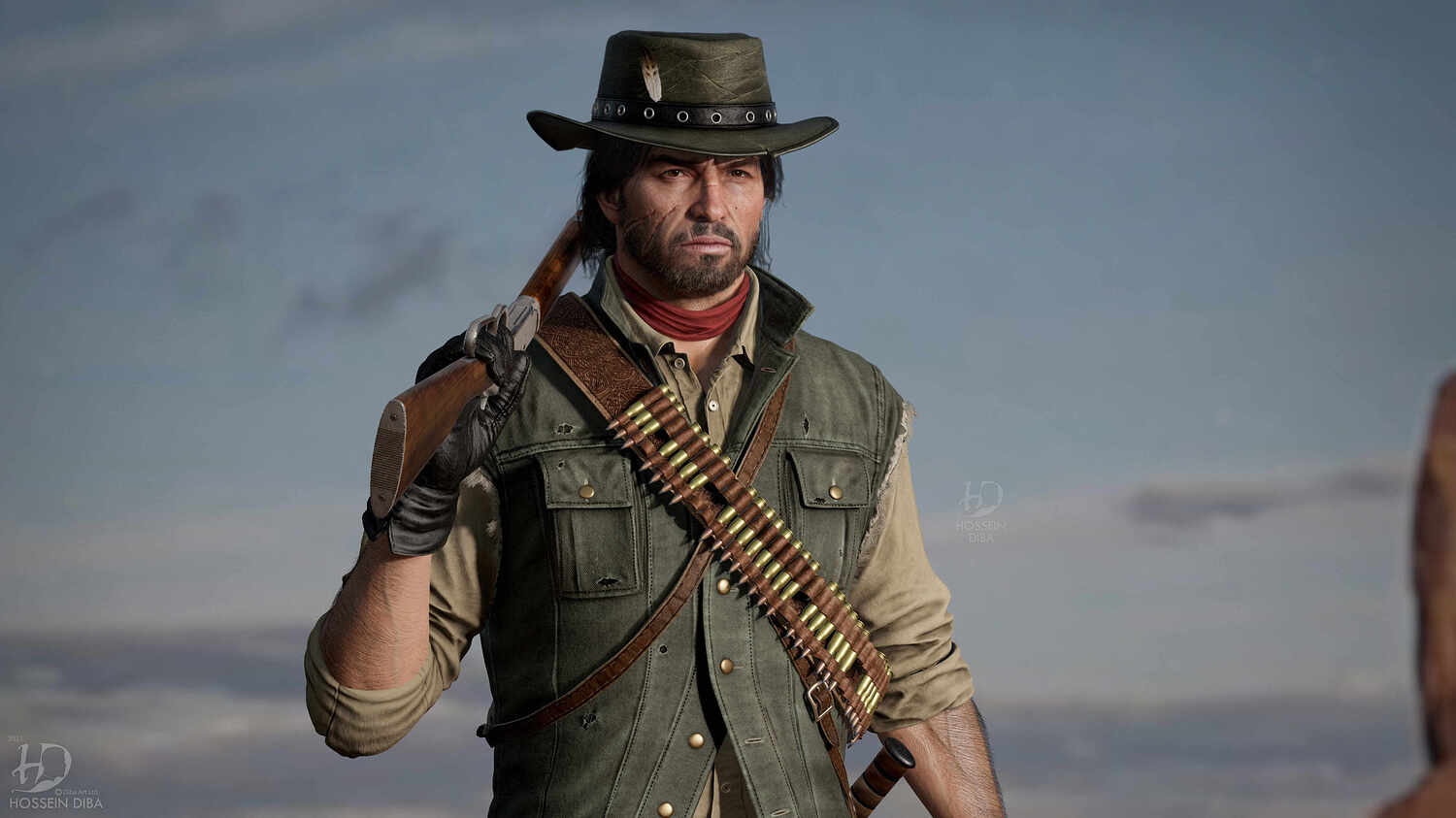3D Model of John Marston (Real Time) ZBrushCentral