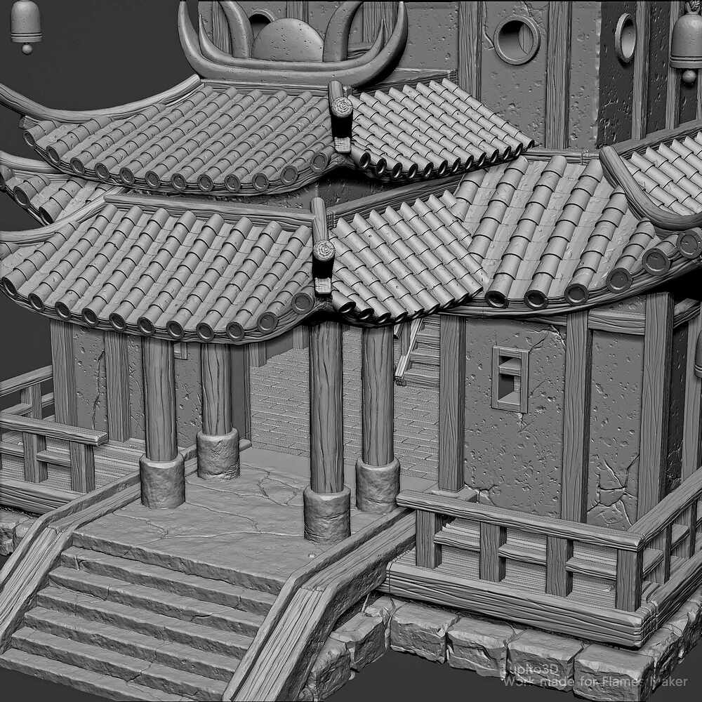 Pagoda render 9