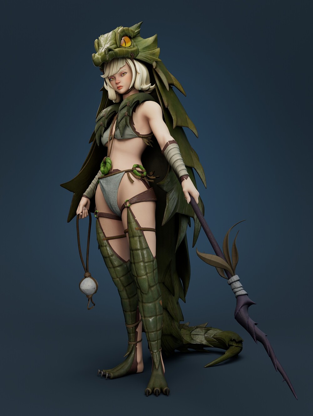 diego-maggiore-lizardgirl-heropose