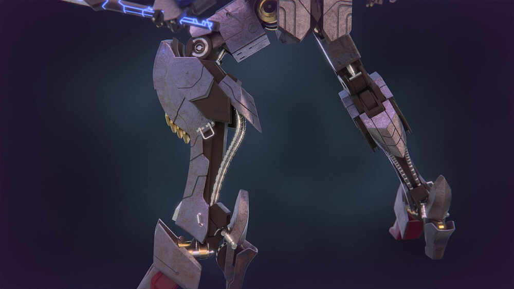 Rodolfo  Silva_Gundam Barbatos_AdvancedDigitalSculpting_ Legs