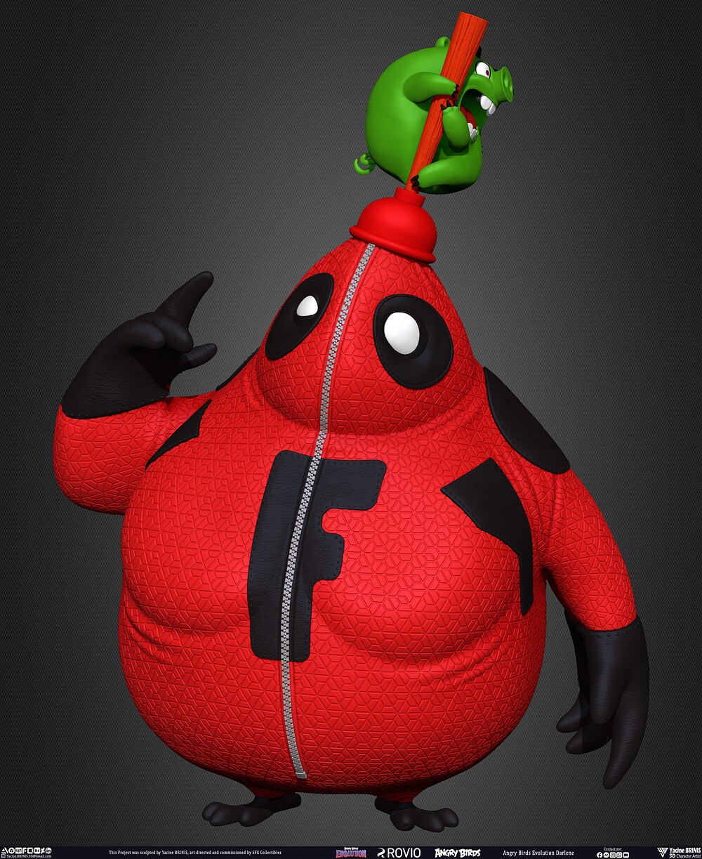 Darlene Angry Birds Evolution Rovio Entertainment Sculpted by Yacine BRINIS 013