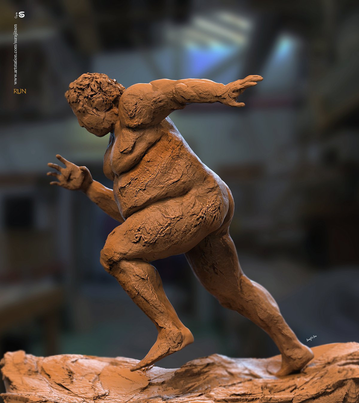 Run_Digital_Sculpture_SurajitSen_April2020SS