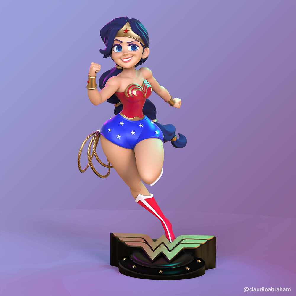 Stylized Wonder Woman - v1.rnd.05.01j - Rendering - Keyshot Scene.66 - Edit - signed