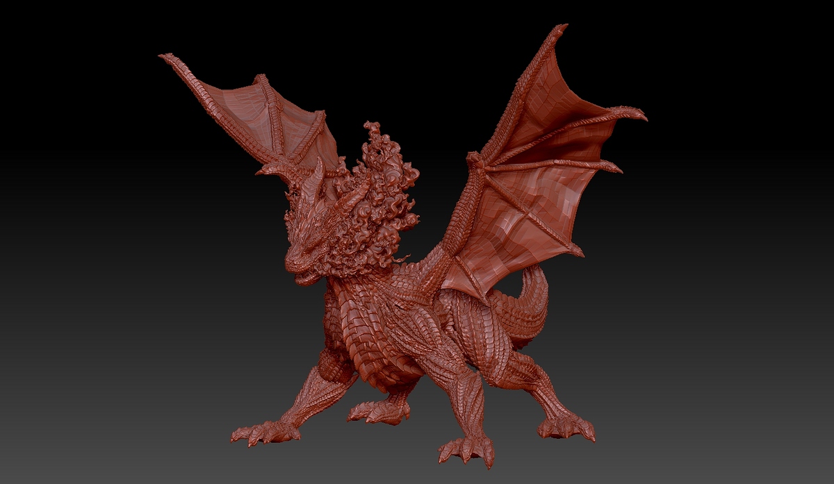 dragon_pose_zbrush