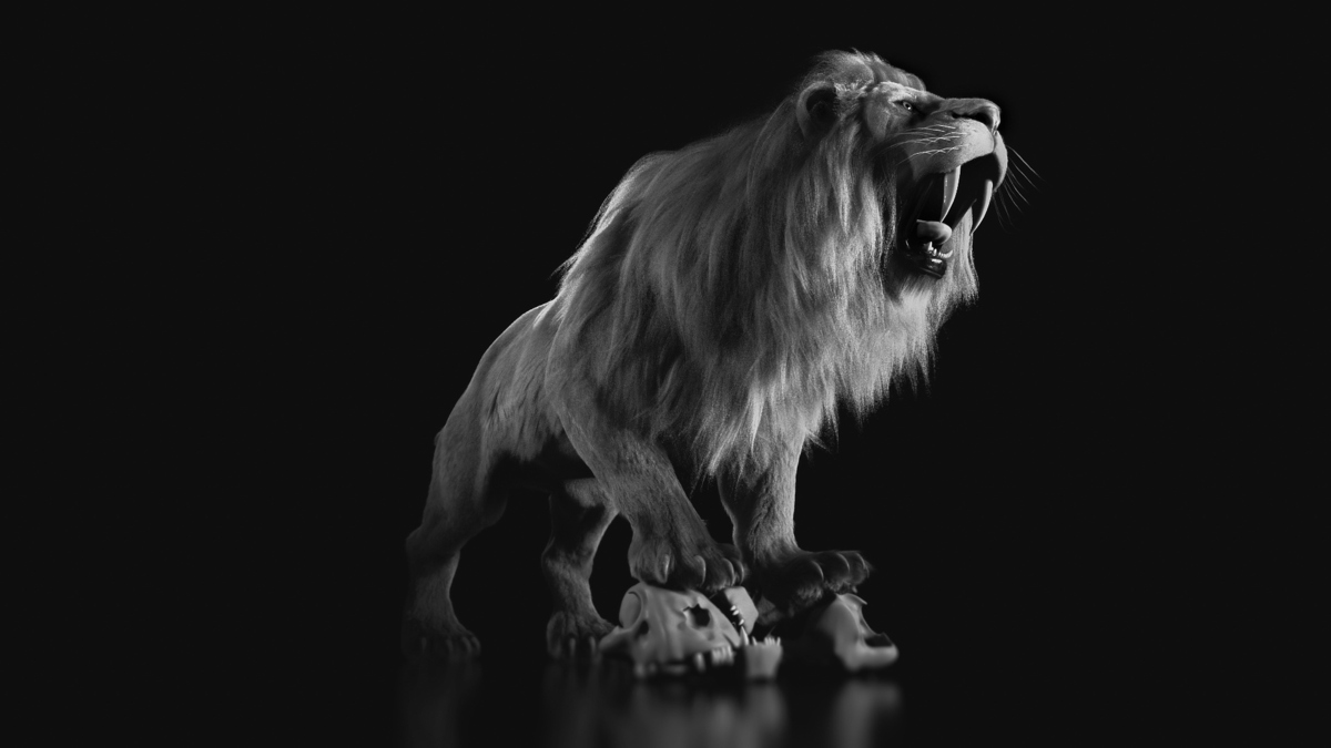 LionRoar_01_BW