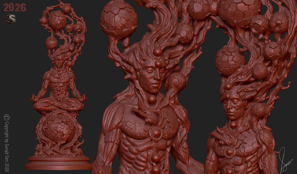 The Inner Universe_Digital_SCulpture_SurajitSen_June2026_WIP