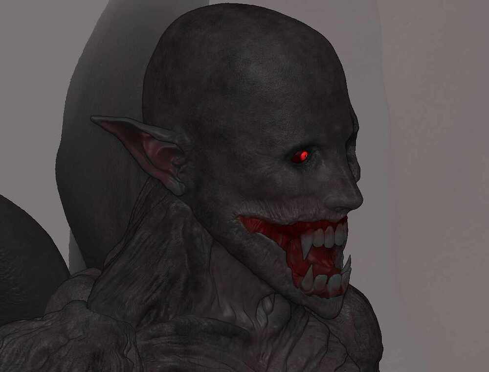 Vampire left in fog