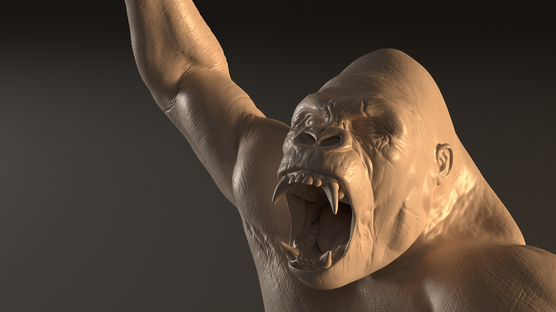 Горилла Zbrush