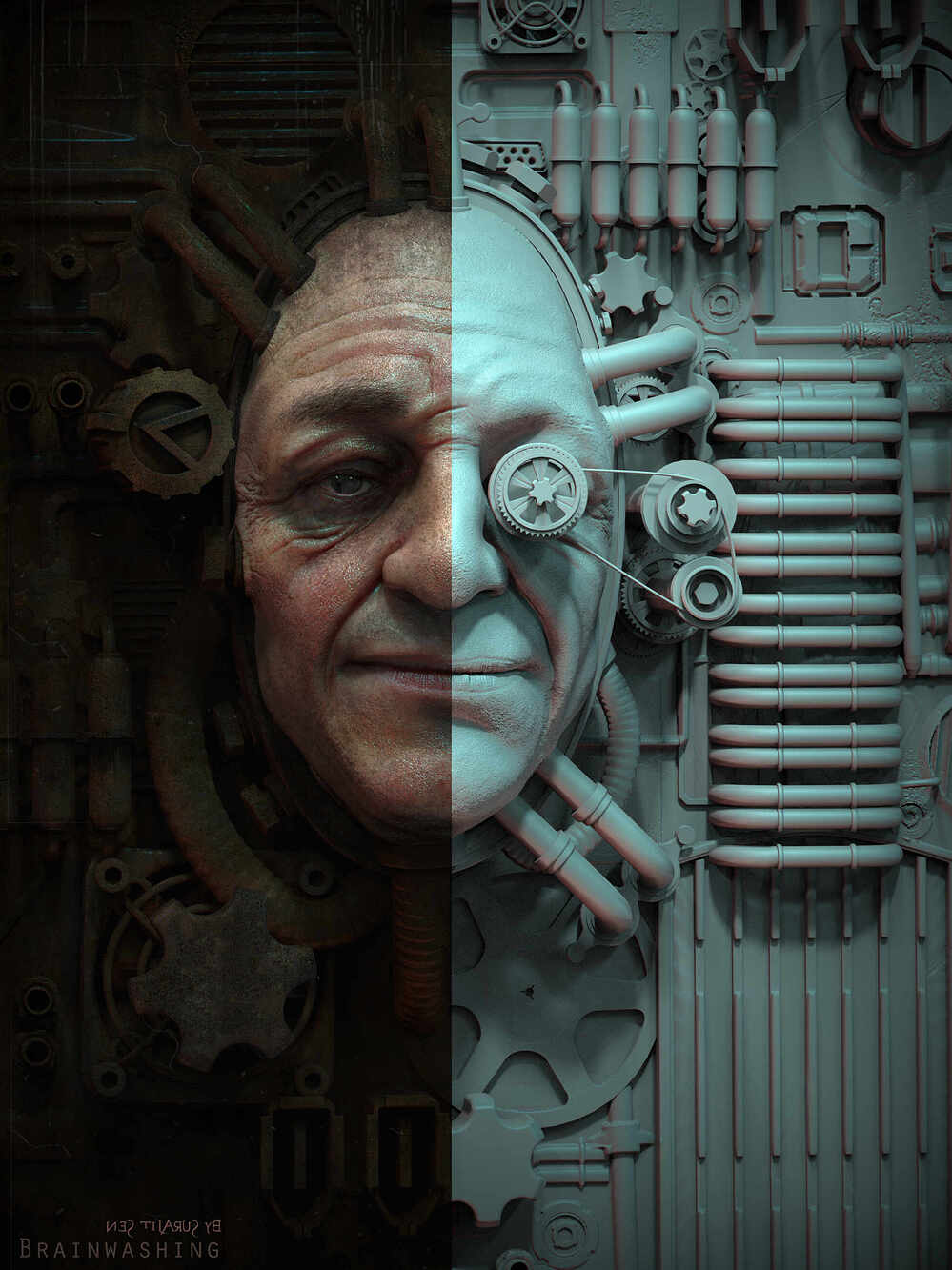 Brainwashing_Digital_Sculpture_SurajitSen_Jul2024_WIP