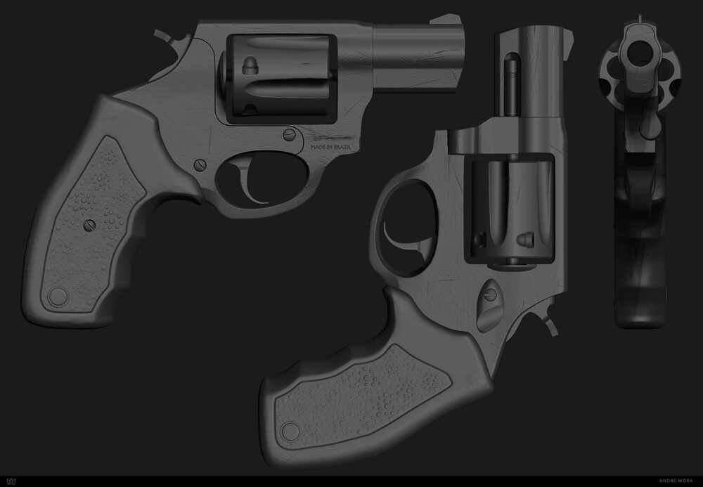 AndreMora_MOSCA_Gun_zbrush