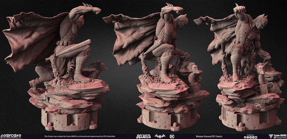 Batman Dceased DC Comics sculpted by Yacine BRINIS 010