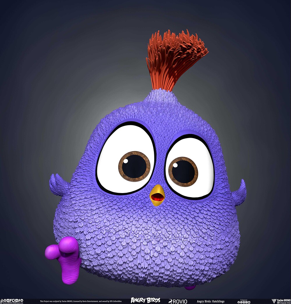 Hatchlings Angry Birds Rovio Entertainment sculpted By Yacine BRINIS 023