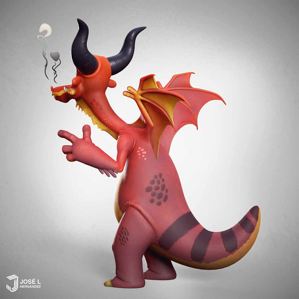 Cartoony Dragon 3