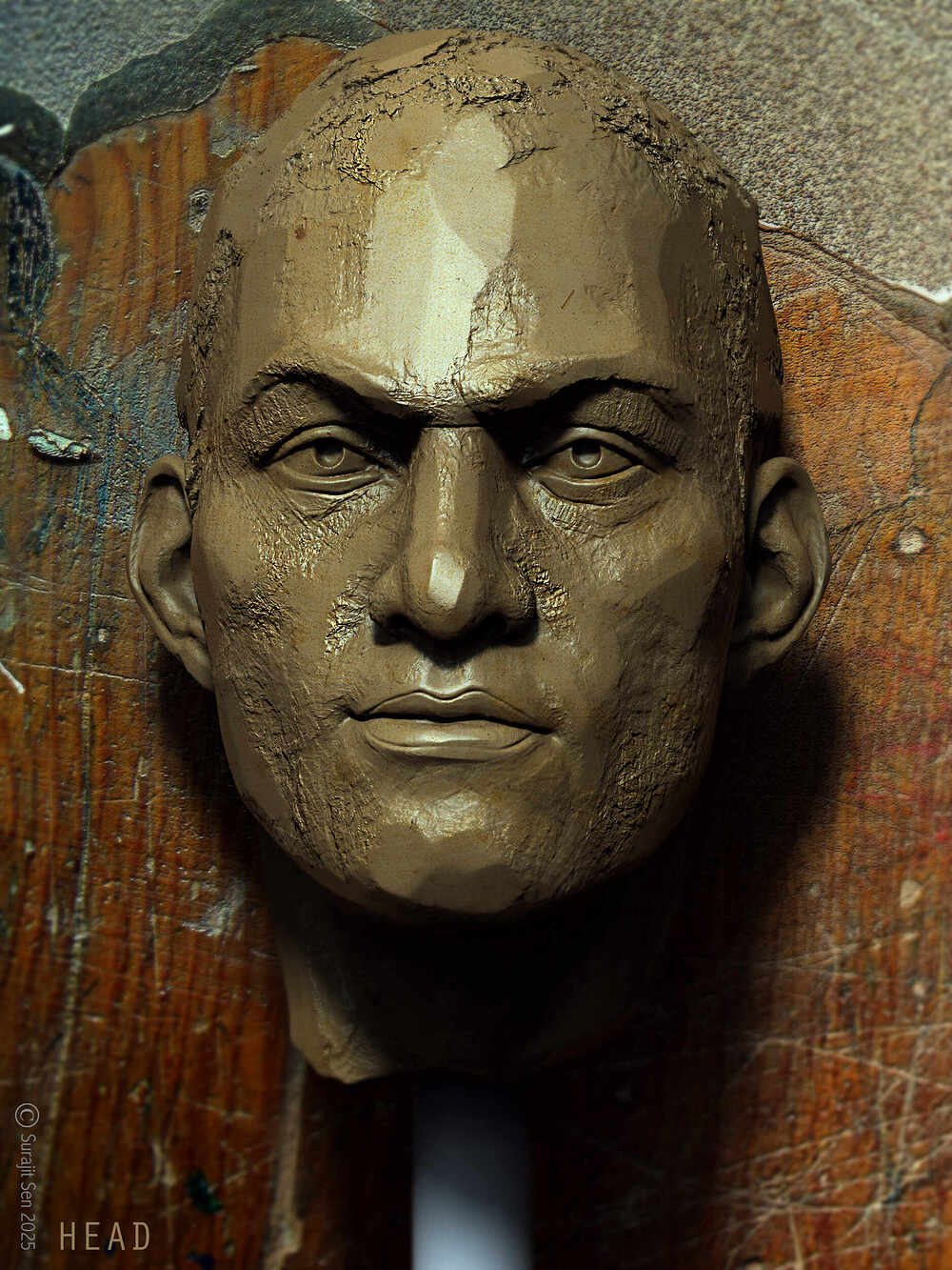 Human_head_Quick_Block_Digital_Sculpture_SurajitSen_Feb2025