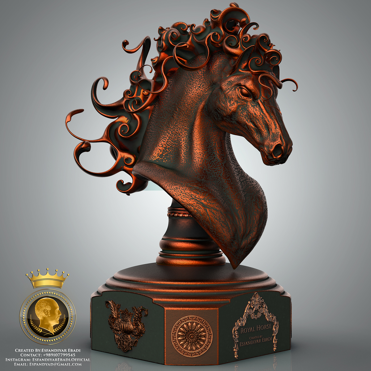 Royal%20Horse%20-%20Created%20By%20Esfandiyar%20Ebadi%20-%20Bronze