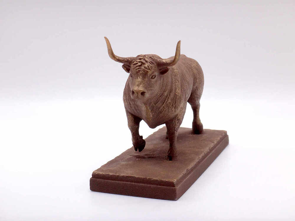 Bull Sculpture - Vintage Bronze 1200 - 1