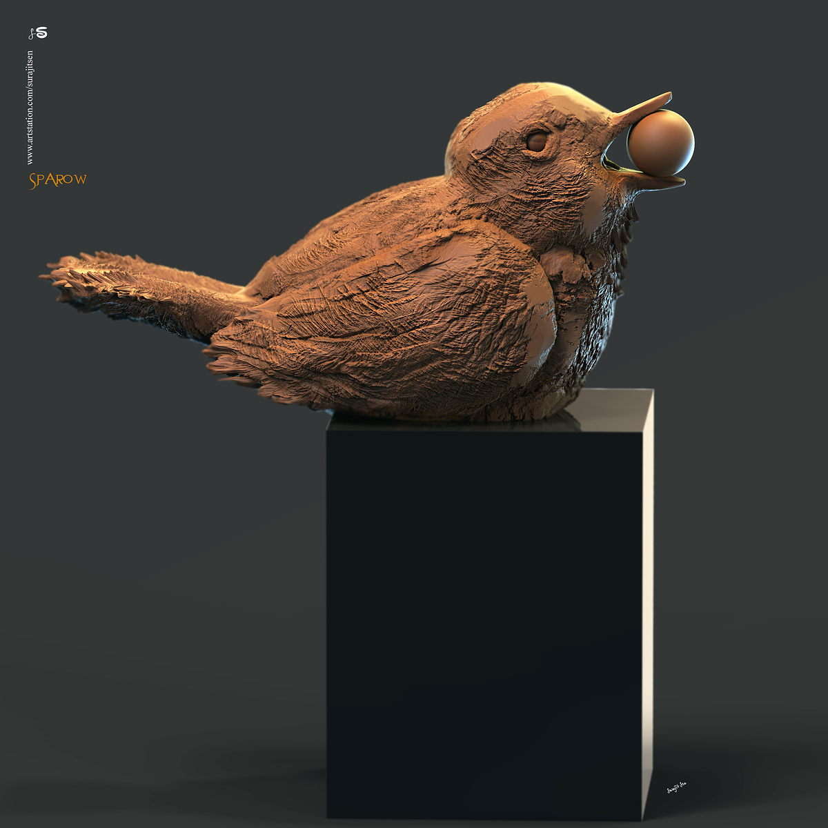 Sparrow_Digital_Sculpture_SurajitSen_May2020