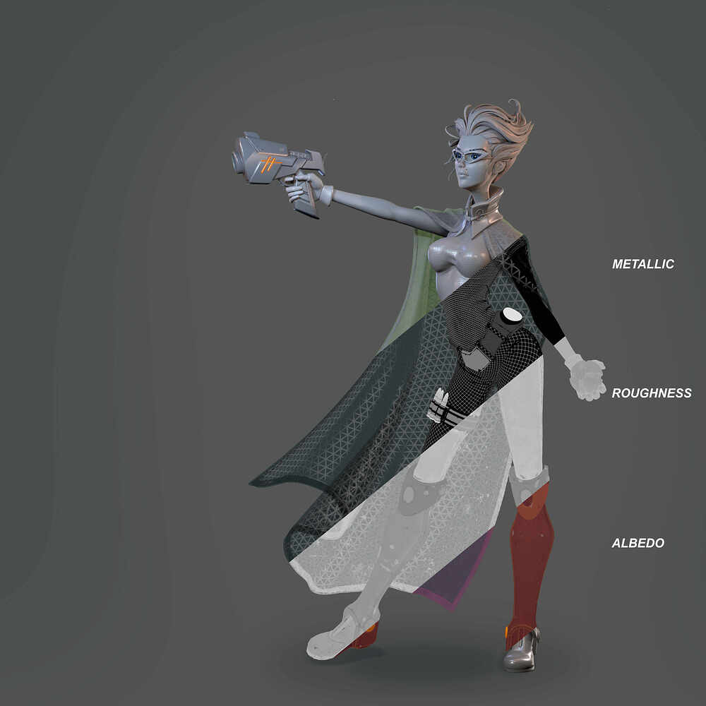 Pradeep_3D_Raelynn _Texturing_Passes