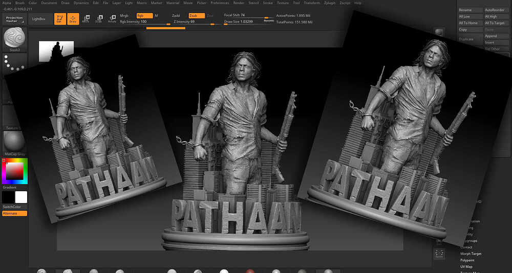 Pathaan_Digital_Sculpture_SurajitSen_Jan2023_WIP