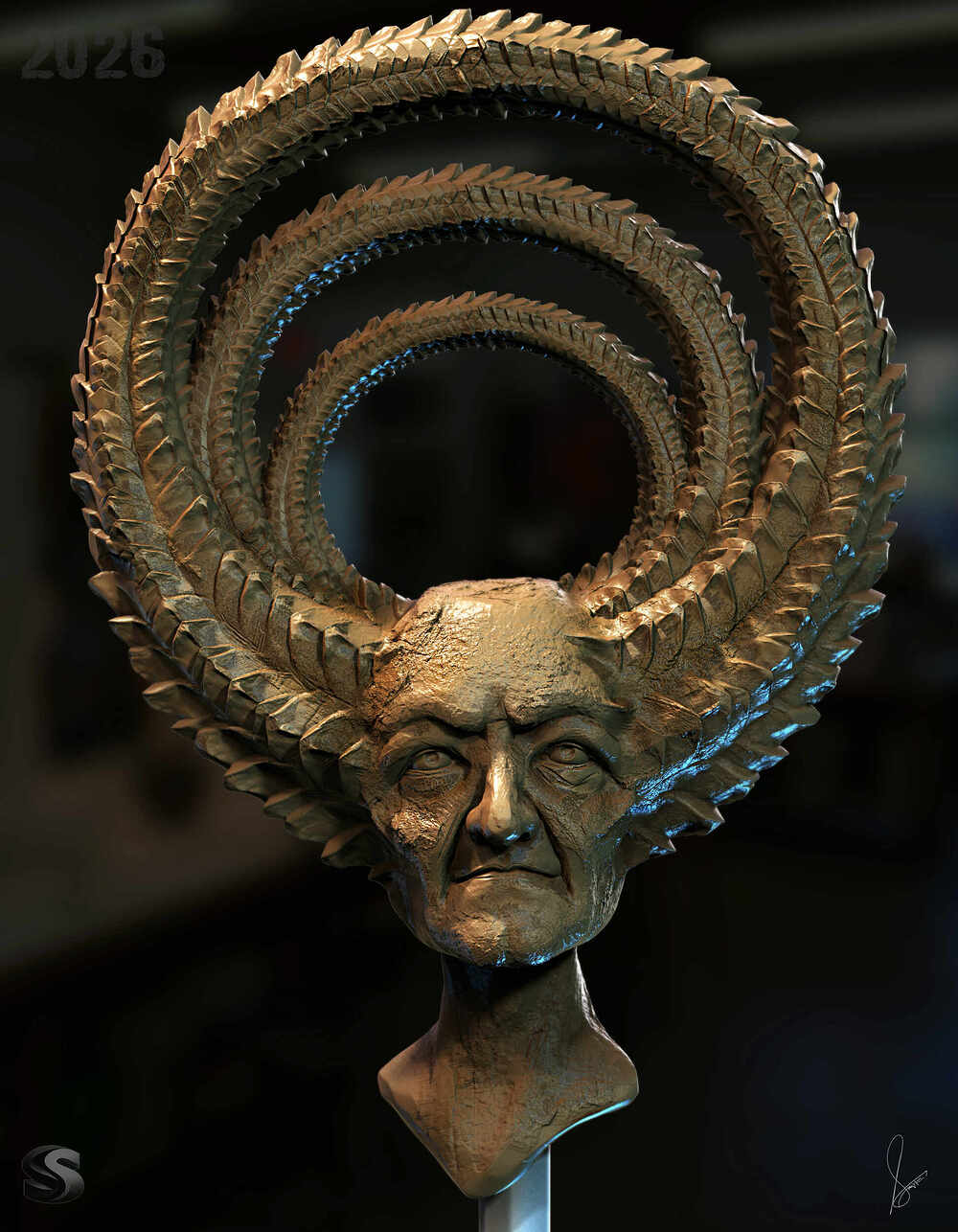 The Oracle of Endless Cycles_Digital_Sculpture_SurajitSen_June2026